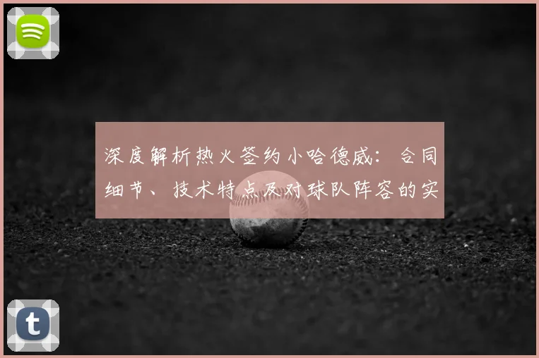 深度解析热火签约小哈德威:合同细节、技术特点及对球队阵容的实际影响